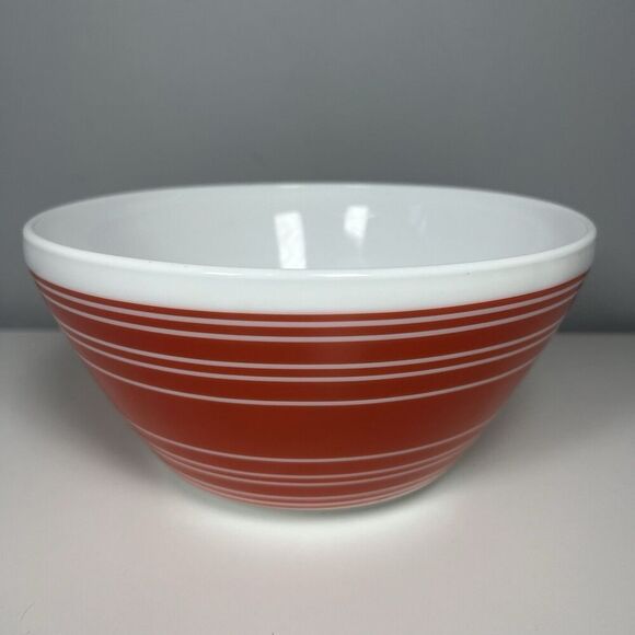 Vintage Charm Inspired By Pyrex "Memory Lane" 3-Piece Mixing Bowl Set - Picture 2 of 11